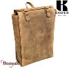 Sac à dos A4 Kaszer Wyoming en cuir de vachette pleine fleur marron naturel