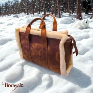 Sac à main KASZER collection Wyoming  Fourrure M (A4) Marron naturel clair 20404