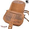 Sac bandoulière KASZER collection Wyoming brun naturel moyen 20602-C6