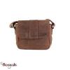 Sac bandoulière kaszer collection Wyoming en cuir de vachette pleine fleur brut