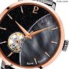 Montre PIERRE LANNIER Collection CELESTE Noir milanais Gris automatique Femme