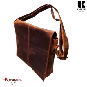 Besace Gibecière KASZER collection Wyoming marron naturel 20307-C6