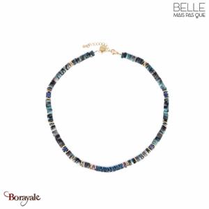 Collier Belle mais pas que, Collection: Alison Bleu Heishi gemme bleu et hématit