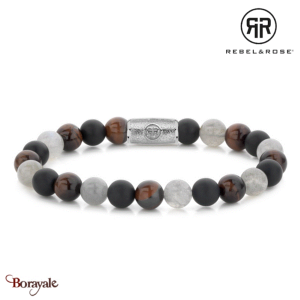 Bracelet Rebel & Rose Sentiments d'automne - 8 mm L, Homme RR-80070-S-L
