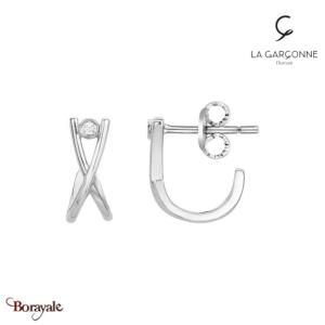 Boucles d'oreilles La Garçonne Diamant Etats d'âme argent 20400021