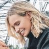 Boucles d'oreilles Paul Hewitt Anchor acier plaqué or rose PH-ER-ND-R-P