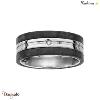 Bague THABORA Homme acier et carbone carbone Taille 60