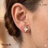 Boucles d'oreilles ASTORIA Pierre Lannier BJ29A2211 acier poli de couleur or