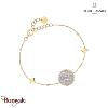Bracelet LUNELIA Pierre Lannier BJ30A1211 acier poli de couleur or