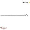 Chaîne Thabora acier - maille gourmette 1,5 mm - 40 cm maille - réf. T139060