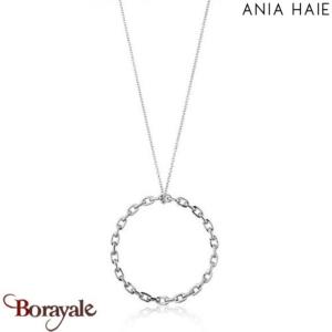Collier Ania Haie Links argent 925° plaqué rhodium de haute qualité N004-01H
