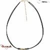 Collier homme Phebus silicone et acier doré 75-0200