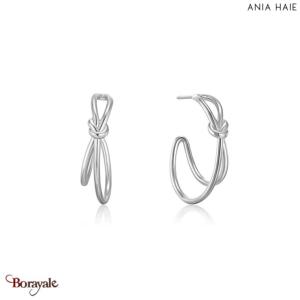 Forget Me Knot, Boucles d'oreilles Argent plaqué rhodium  ANIA-HAIE E029-02H