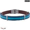Bracelet Apollon lanières de cuir bleues Homme  HK-316