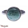 Bague Yola Nature Cabochon Amazonite Acier poli IG-122-54