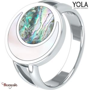 Bague  Nacre rosé et ormeaux, Collection: Féminité YOLA NATURE Taille 56