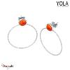 Boucles d'oreilles Cornaline, Collection: Nature et élégance YOLA