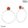 Boucles d'oreilles Cornaline, Collection: Nature et élégance YOLA