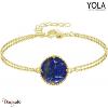 Bracelet Lapis Lazuli Doré Yola Nature femme