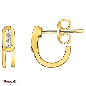 Boucles d'oreilles, Gemstar Brand Femme, collection Borayale plaqué Or