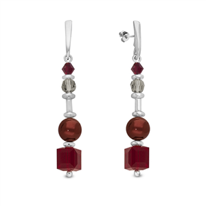 Boucles d'oreilles Spark Jasmine cristal autrichien sur argent A0373R