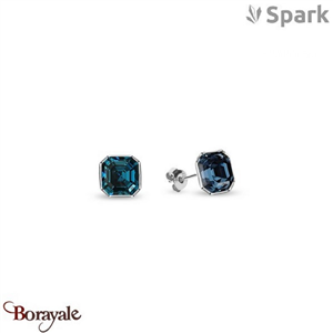 Boucles d'oreilles Spark Imperial cristal autrichien sur argent A037MN