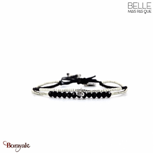 Bracelet Belle mais pas que, Collection: Velours noir B-1817-VENO