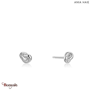 Forget Me Knot, Boucles d'oreilles Argent plaqué rhodium  ANIA-HAIE E029-01H