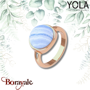 Bague Yola Nature Nature et élégance Acier plaqué IP rose IK-130-52