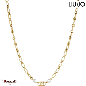 Collier Liu Jo femme, Collection : Pearls Doré LJ1734
