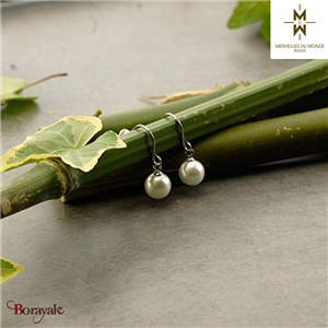 Boucles d'oreilles en acier Merveilles du monde