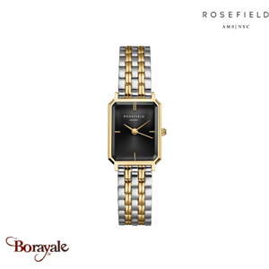 Montre Rosefield Octagone Duotone Black  Femme OBDSG-O88