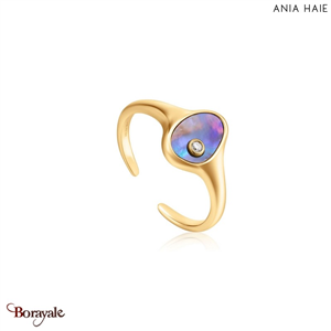 Turning Tide, Bague ajustable Argent plaqué Or 14 carats ANIA-HAIE R027-01G