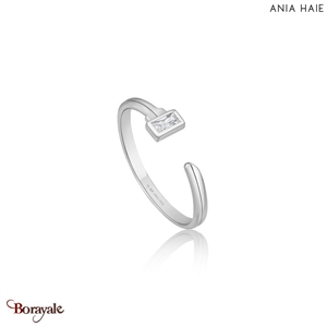 Bague Ania Haie Under Lock & Key argent 925° plaqué rhodium de haute qualité R03