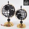 Map Monde Philéas 29 cm Design Filaire Noir & Or - Home Edelweiss JD841