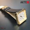 Montre AKTEO Art - Lettres Ecrivain 38 mm doré square ALe26