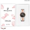 Montre PIERRE LANNIER Collection EOLIA doré rose milanais Femme