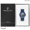 Montre PIERRE LANNIER Collection IMPACT Automatique Cadran Bleu Bracelet Acier 