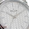 Montre Homme Orlam Elan cadran gris bracelet acier argenté étanche 10 ATM ORSSBE