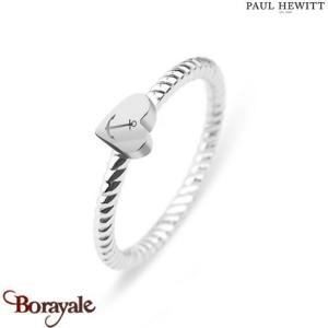 Bague Anchor Love Acier/Coeur Acier - Taille 54 PAUL HEWITT Collection Anchor