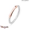 Bague Paul Hewitt Starboard acier et acier plaqué or rose PH-FR-ROP-SR-50