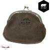 Porte monnaie Bear Design en Cuir de vachette brut Brut Collection : brut