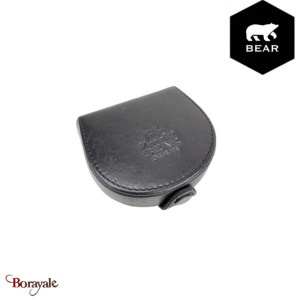 Porte monnaie BEAR Cow Lavato Noir CL14925BLA