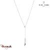 Collier sautoir ENTASIS Pierre Lannier BJ20A0101 acier poli de couleur argent