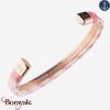 Bracelet Tom Hope Hybrid Cuff, Rose Gold-White-PK: Taille M