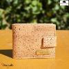 Portefeuille MONTADO en liège naturel, made in Portugal unisexe 528C17-NATURAL