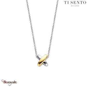 Collier TI Sento Enlacé femme 34003SY/42