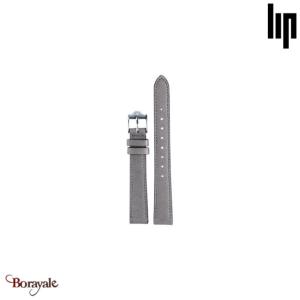 Bracelet de montre Lip Gris lisse 14 mm Code ean: 3389556754023 LIP-675402