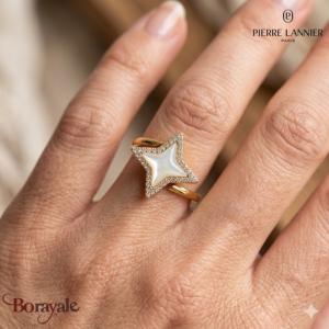 Bague ASTORIA Pierre Lannier BJ29A3211 acier poli de couleur or