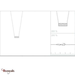 Collier argent 925° rhodié Borayale Collection : Les essentielles